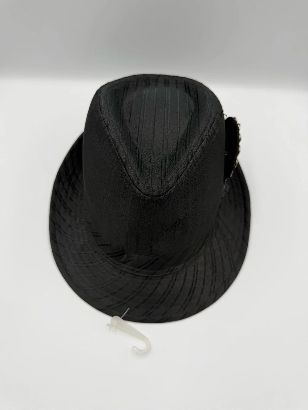 NWT Icing Black Rhinestone Fedora Hat One Size